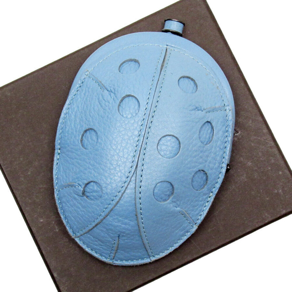 Bottega Veneta coin case Wallet ladybug leather blue